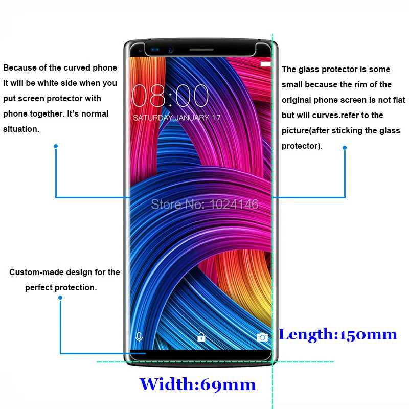 Для Doogee Mix 2 Mix2 5 99 &quotпрозрачное жесткое закаленное стекло Защита для экрана