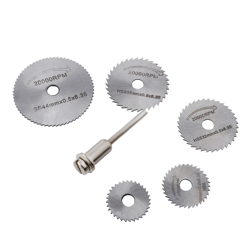 Пильные диски из быстрорежущей стали для деревообработки 6 шт.|Полотна пил| |