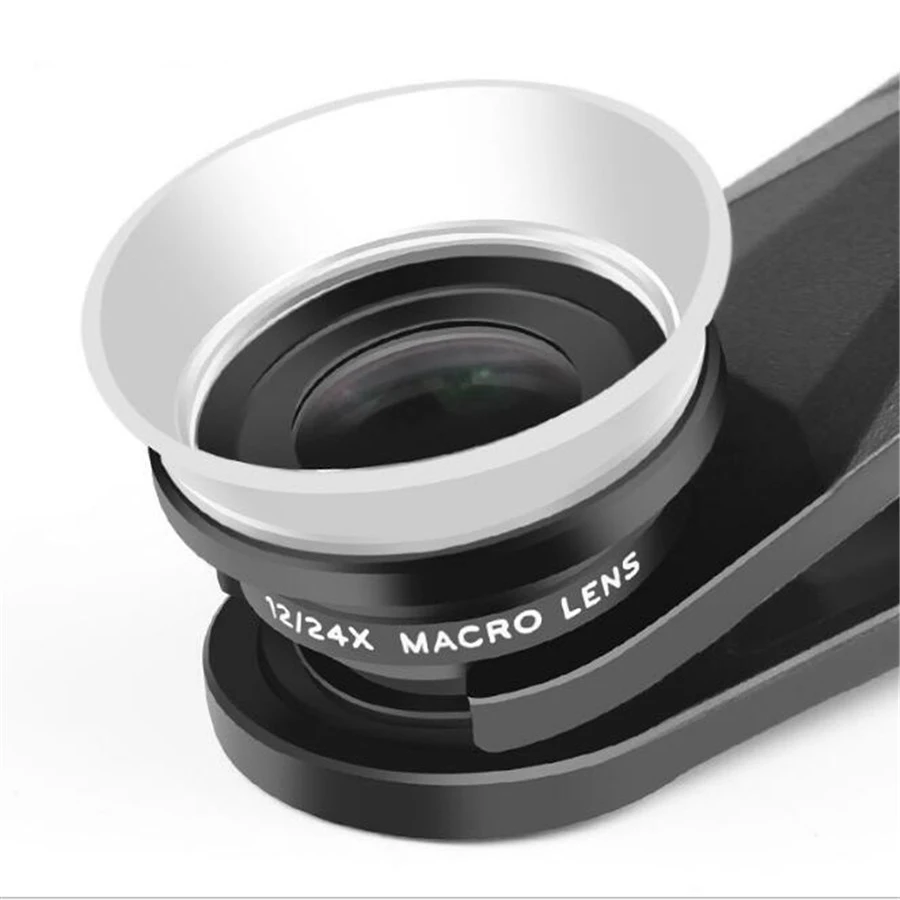 Pholes 2 In 1 Universal 12-24X Macro Photography Lens For J5 2017 J7 A7 Prime Mobile Phone Camera | Электроника