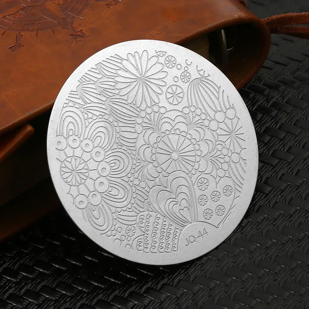 Женский Маникюр из нержавеющей стали серебряный 5 шаблон для оформления ногтей 3D