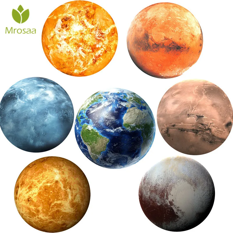 30 см Большая Луна светится в темноте светящаяся планета небесные наклейки DIY