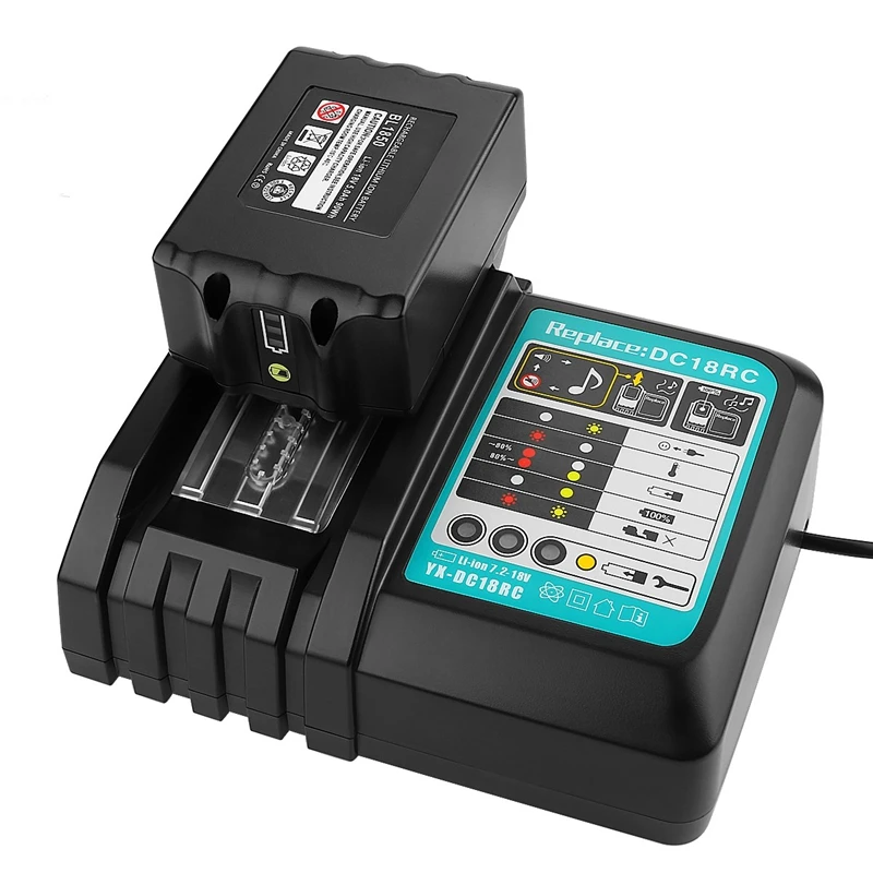 Новое литий ионное зарядное устройство 3A зарядный ток для Makita 14 4 в 18 Bl1830 Bl1430 Dc18Rc