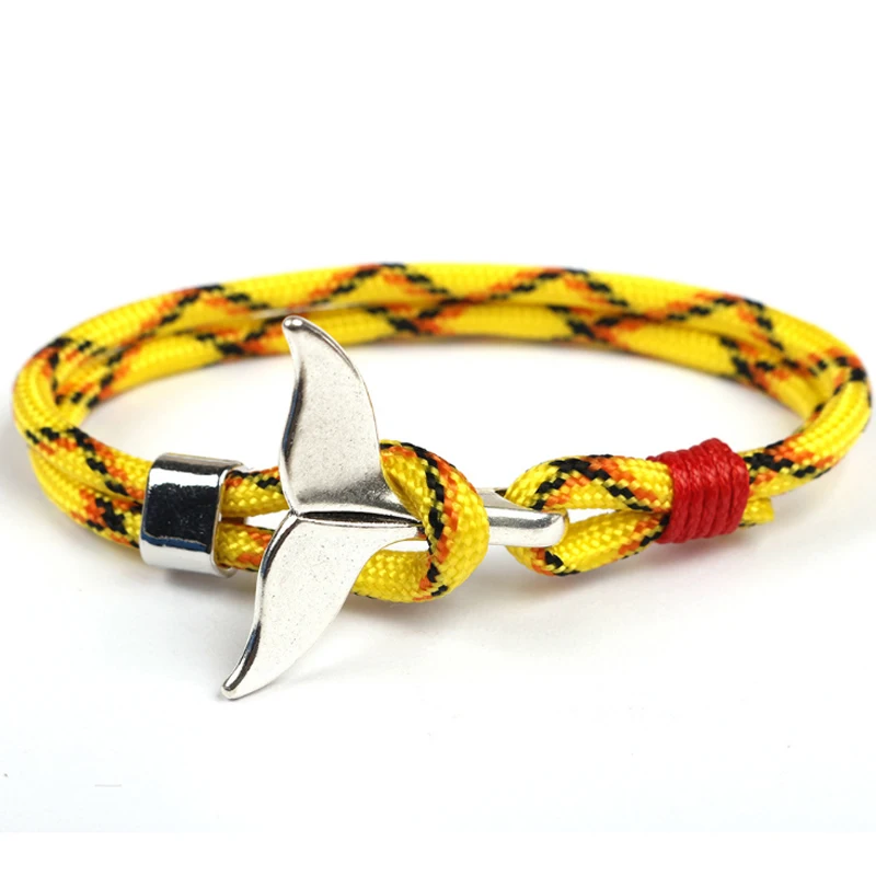 Распродажа 1 шт. металлические крючки с хвостом Кита браслеты для мужчин и женщин