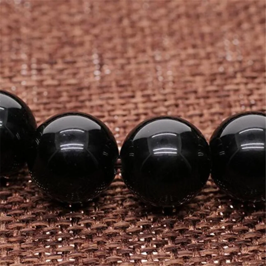 Натуральные бусины в тибетском стиле Obsidian 10 мм Камни Mala Lazuli Reiki Lapis очаровательное