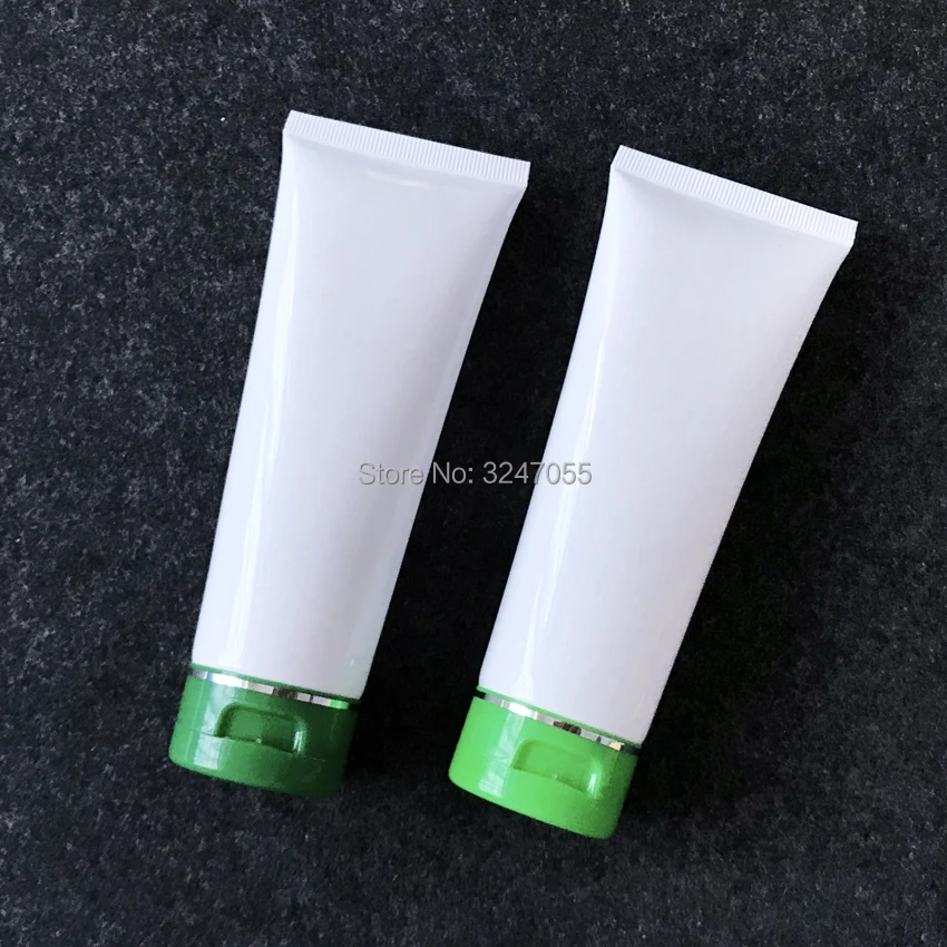 100ml/g White Plastic Empty Facial Cleanser Refillable Soft Tube Cosmetic Handcream/Body Wash Hose Shampoo Bottle | Красота и