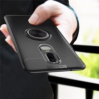 one plus 6 6t case oneplus6 cover colored soft silicone tpu skin cover for oneplus 6 6t a6000 magnetic car holder ring tpu cases