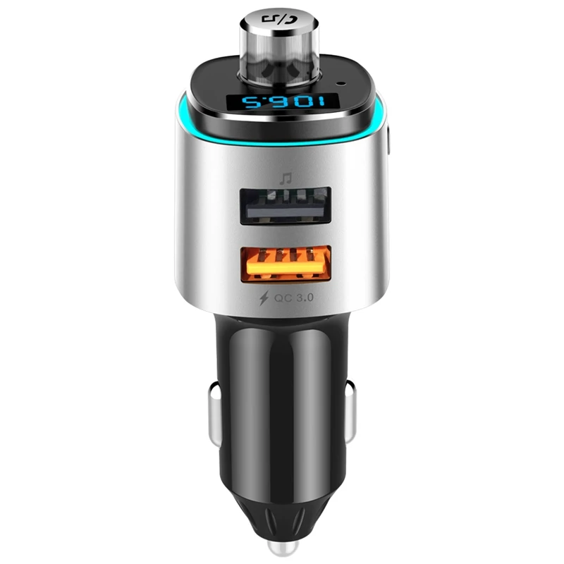 Fm передатчик Быстрая зарядка Qc3.0 автомобильное зарядное устройство