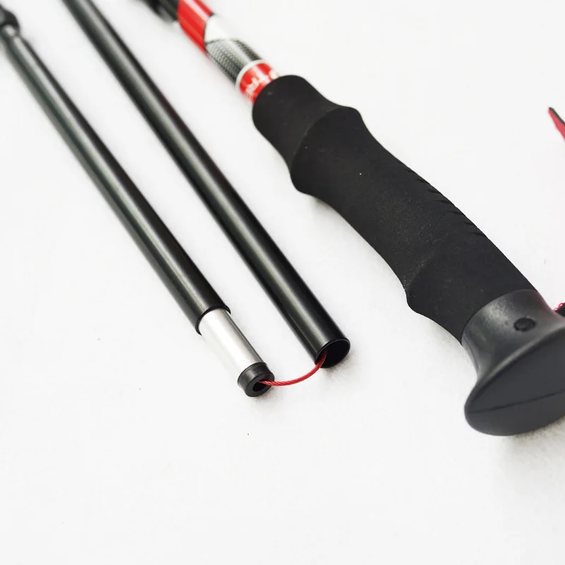 Уличные походные аксессуары трость 5 секций алюминиевый сплав анти шок
