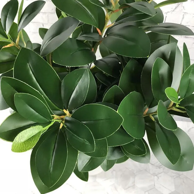 100P поддельные зелени Peperomiate Trophylla ветка искусственный зеленый Peperomia завод три