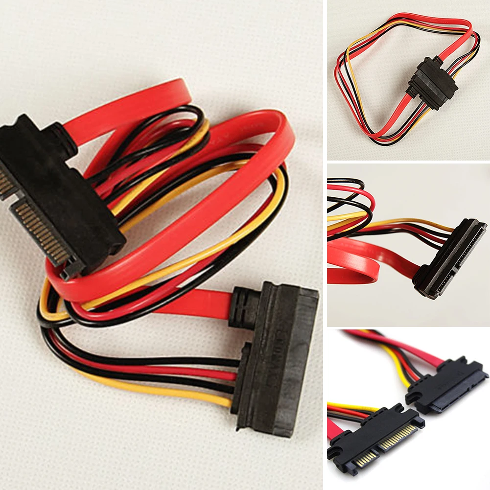 30 см 7 + 15 Pin Serial ATA SATA Data Power Combo удлинитель соединитель Conterver жесткий диск