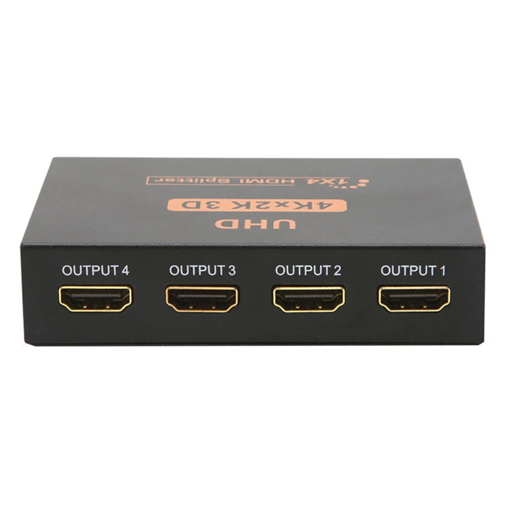 Ultra HD 4K 4 портовый HDMI сплиттер 1x4 ретранслятор усилитель 1080P 3D концентратор 1 в 4 из