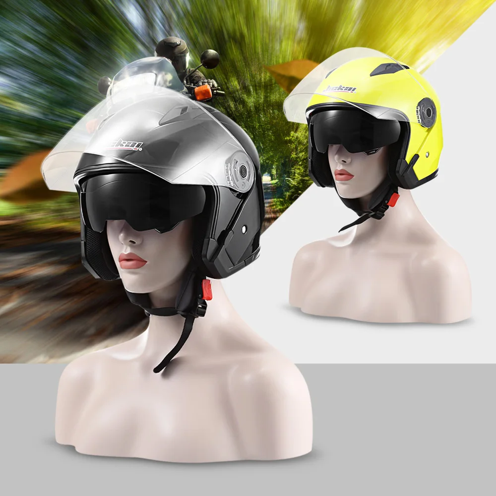 JIEKAI JK 512 мотоциклетный шлем с открытым лицом anti uv/ABS пластик/двойной объектив