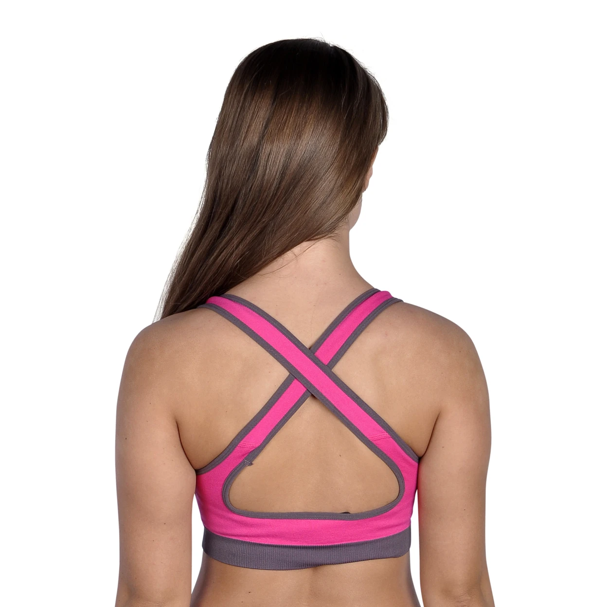 BadAssApparel Женская майка для фитнеса большого розового цвета |