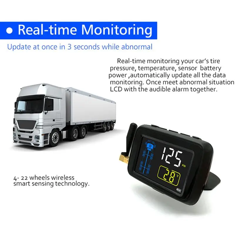 Универсальные автомобильные грузовики TPMS Автомобильная беспроводная система