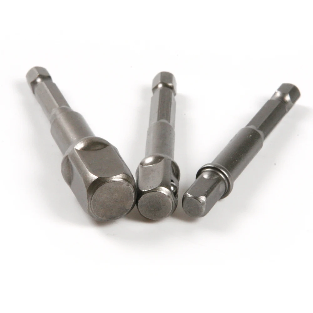 3 шт./компл. 1/4 &quot3/8&quot 1/2 &quotпереходник для наконечника дрели с шестигранным