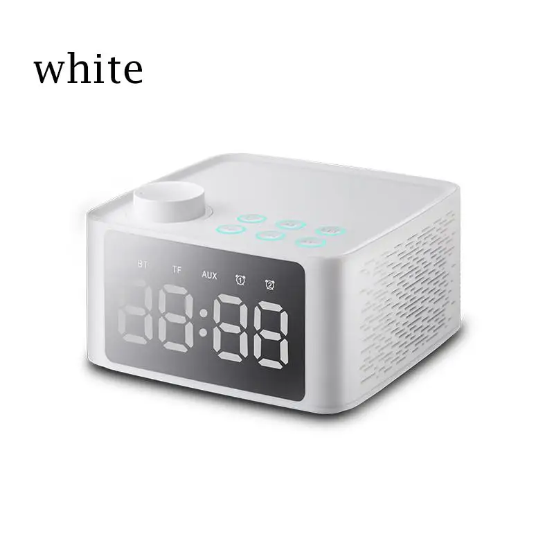 Мини-колонка с Bluetooth сабвуферной подставкой цифровой будильник двойной USB порт