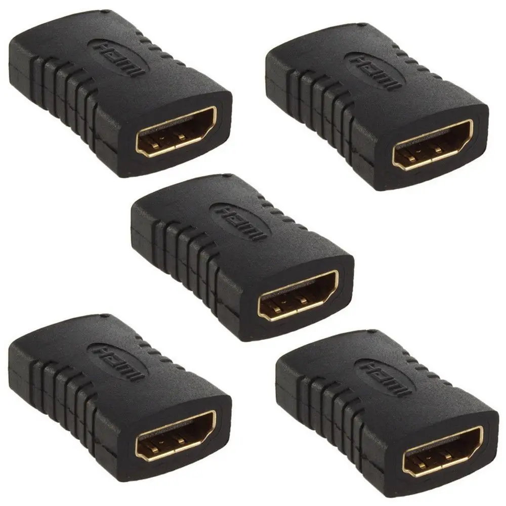 5 х разъемов HDMI Женский к женскому удлинителю адаптер соединитель F/F для HDTV