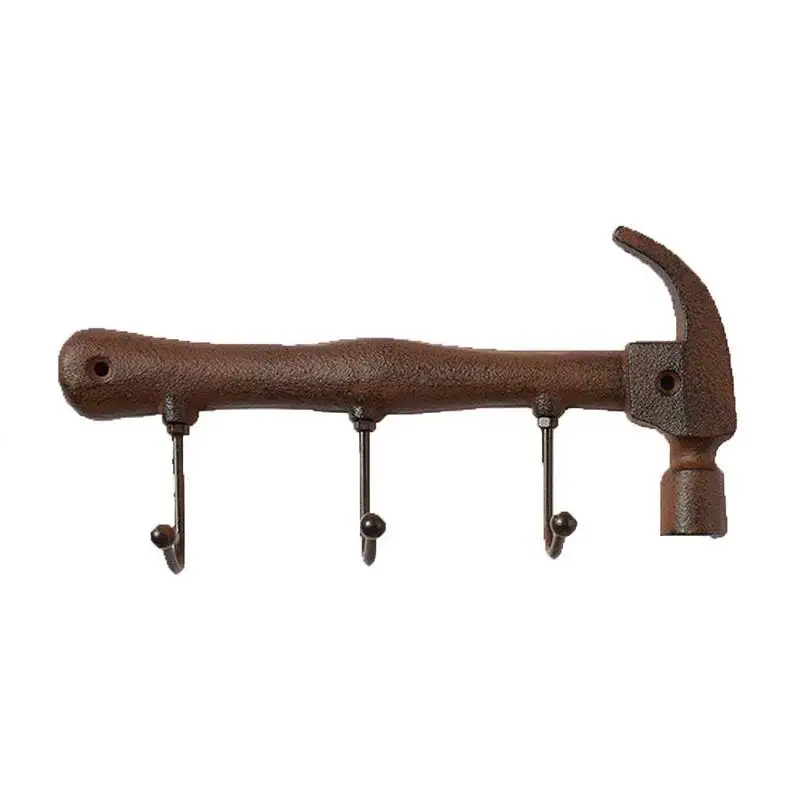 Настенный крюк Архаическая трубка для курения в форме молотка вешалка