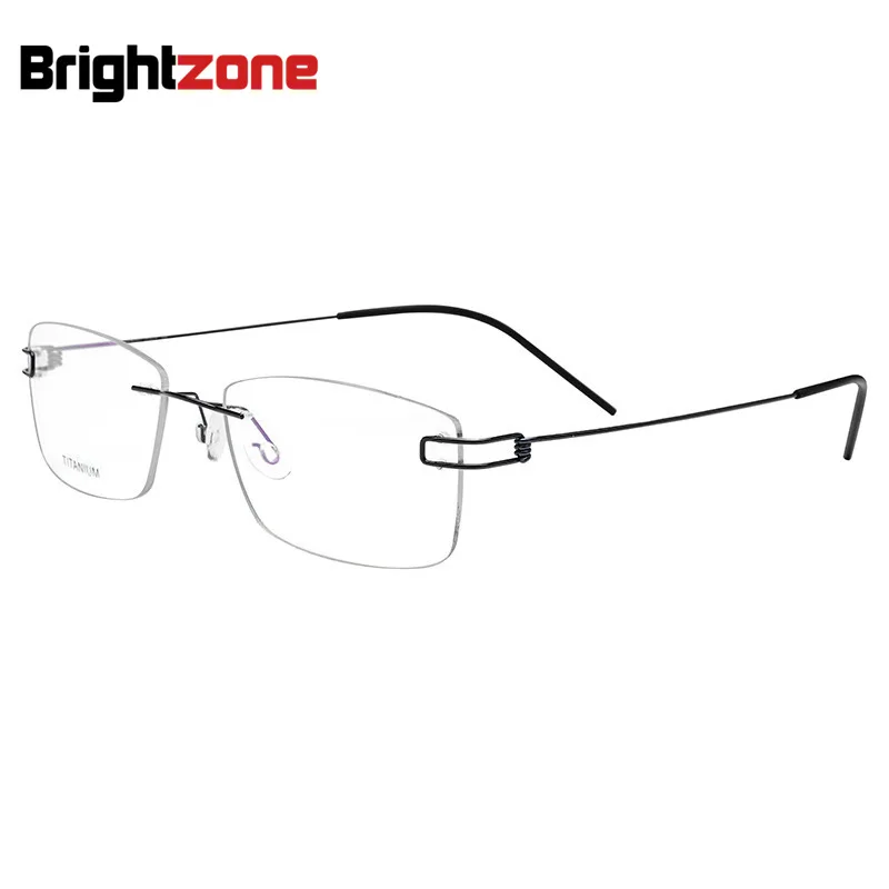 Титановая оправа для очков без оправы очки Armacao Lentes De Lectura серые оптические Dioptr Gafas