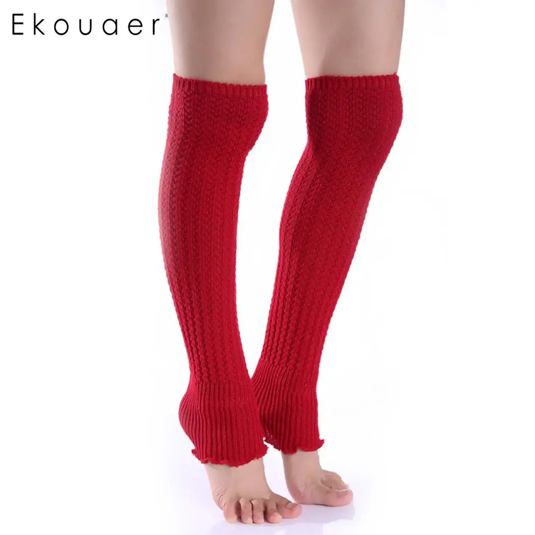 Ekouaer/женские теплые зимние мягкие повседневные антифрикционный однотонные