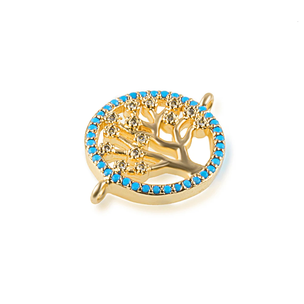 0 8 * 0.6in Дерево Счастья изысканный DIY Jewelry браслет решений аксессуары из латуни и