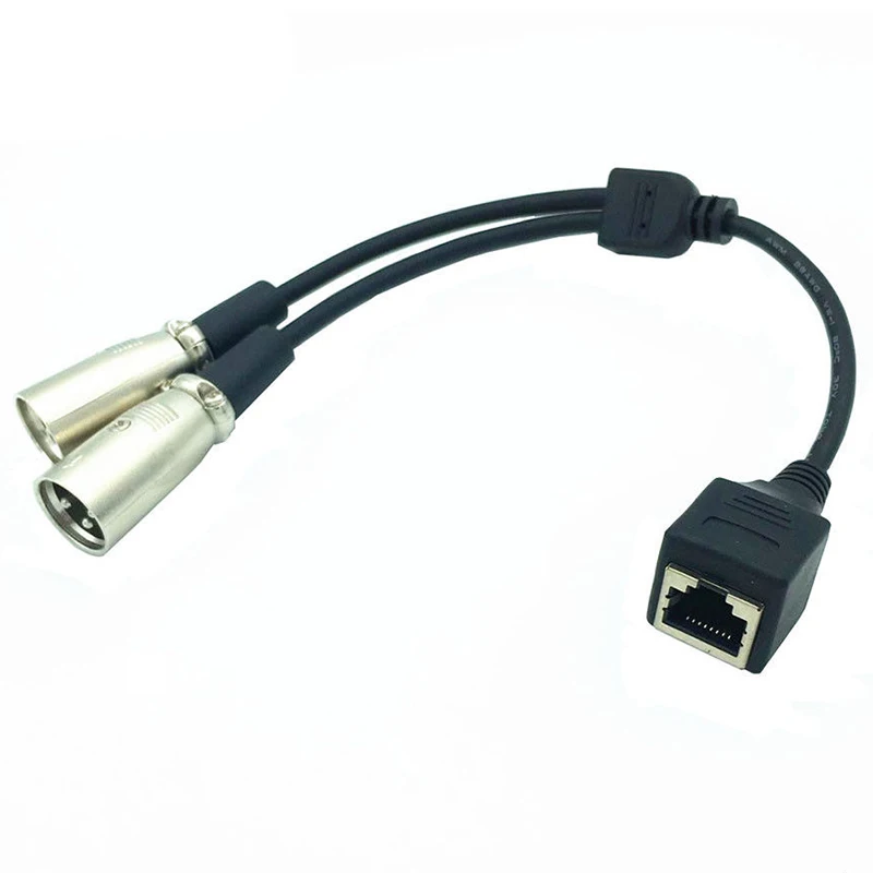 HFES 2 XLR 3 Pin MaleTo RJ45 Женский сетевой адаптер Соединительный кабель (25 см) |