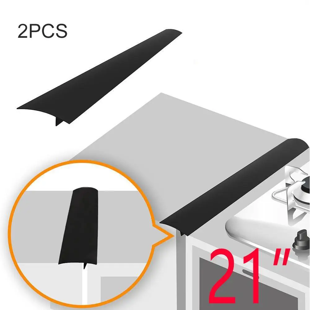 2 комплекта кухонная силиконовая крышка зазора термостойкая широкая и длинная