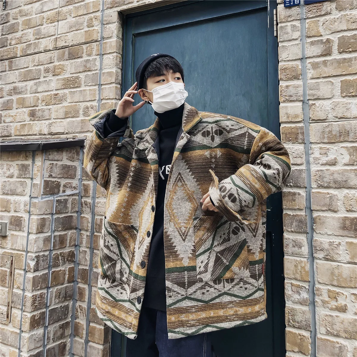 2018 зима mannen Повседневная Geul Losse Wol смеси Dikker katevoerde Kleding kajmier Jas Sneeuw 3 Kleur парка m