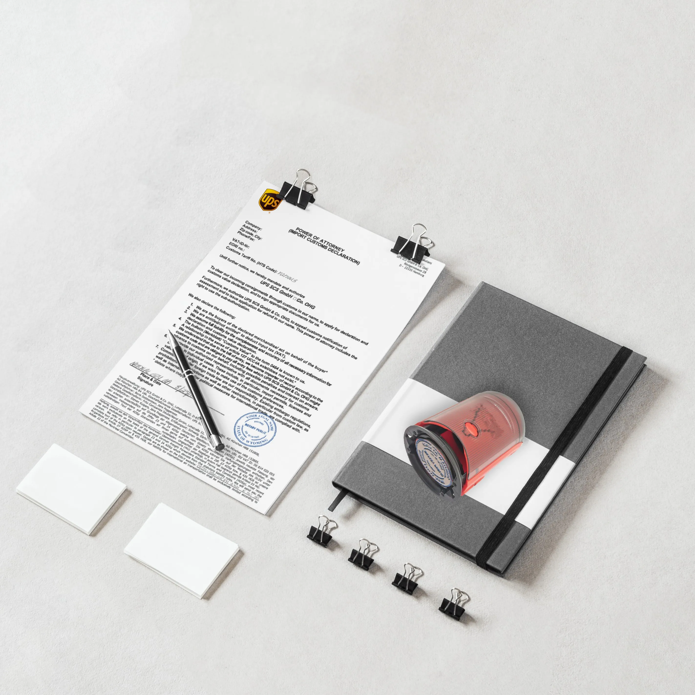 Bbloop круглая Нотариальная печать для штата НьюДжерси | Дом и сад