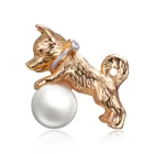 Rinhoo Банкетный эмалированный броши в форме собаки сплав высокого качества костюмы свитер шляпа животное брошь на булавке шарф Пряжка Ювелирные изделия Подарки