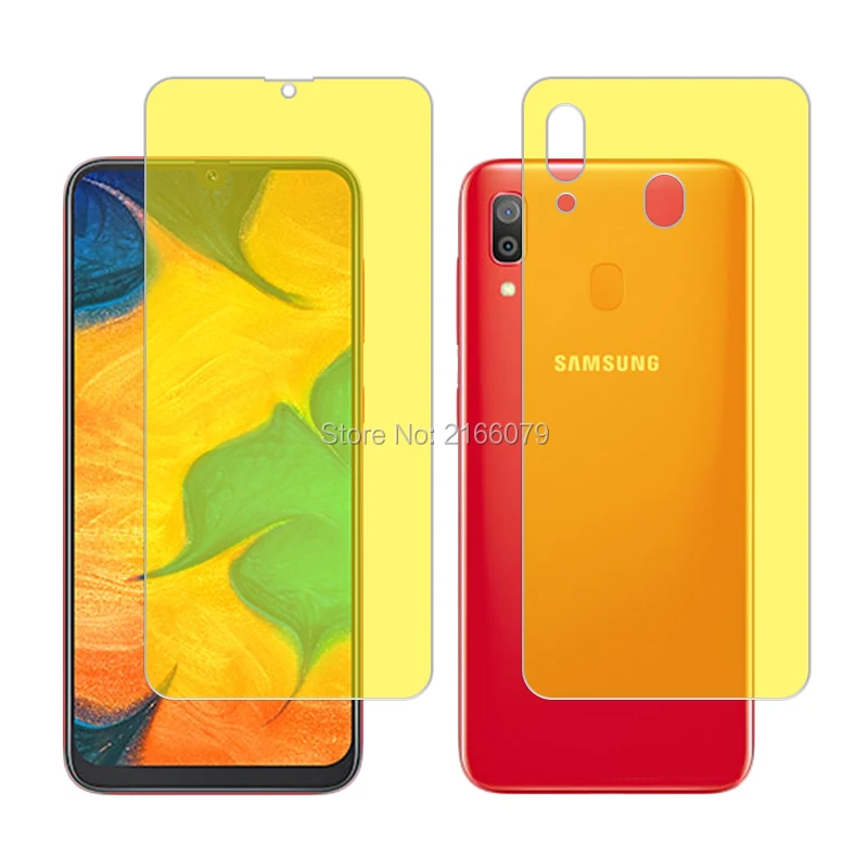 Мягкая ТПУ Защитная пленка для Samsung Galaxy A30 A305 6 4 дюйма передняя и задняя полная