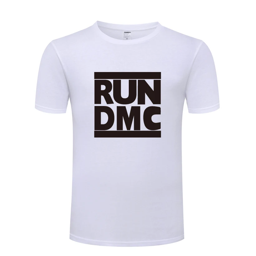 RUN DMC Rock Music Hip Hop Men's T-Shirt T Shirt Men 2018 New Short Sleeve O Neck Cotton Casual Top Tee | Мужская одежда