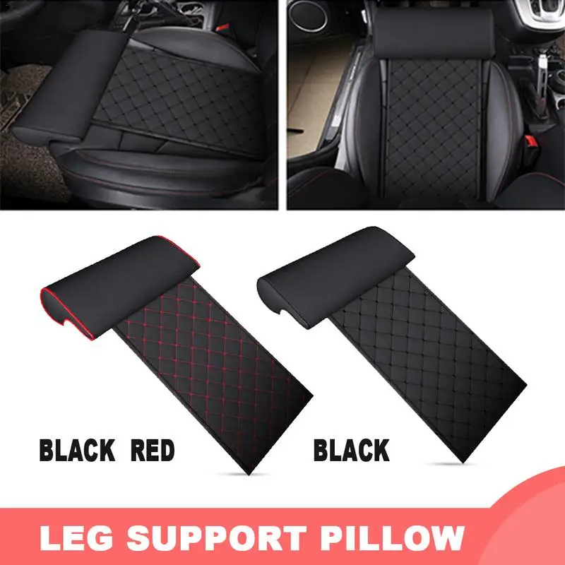 

General Car Seat Leather Legs Pad Diamond-Shaped Support Extension Pad