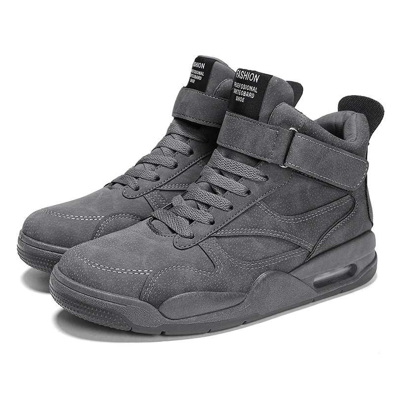 Новый для мужчин средний каблук кроссовки осень зима дышащая искусственная кожа