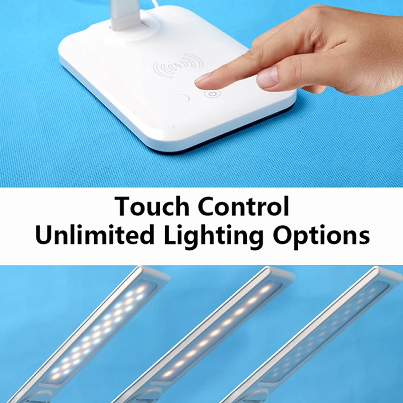 

LED Desks Table Lamp Warm and cold Adjustable intensity Reading Light Touch Switch Desk Lamps USB Foldable Desk Lamps