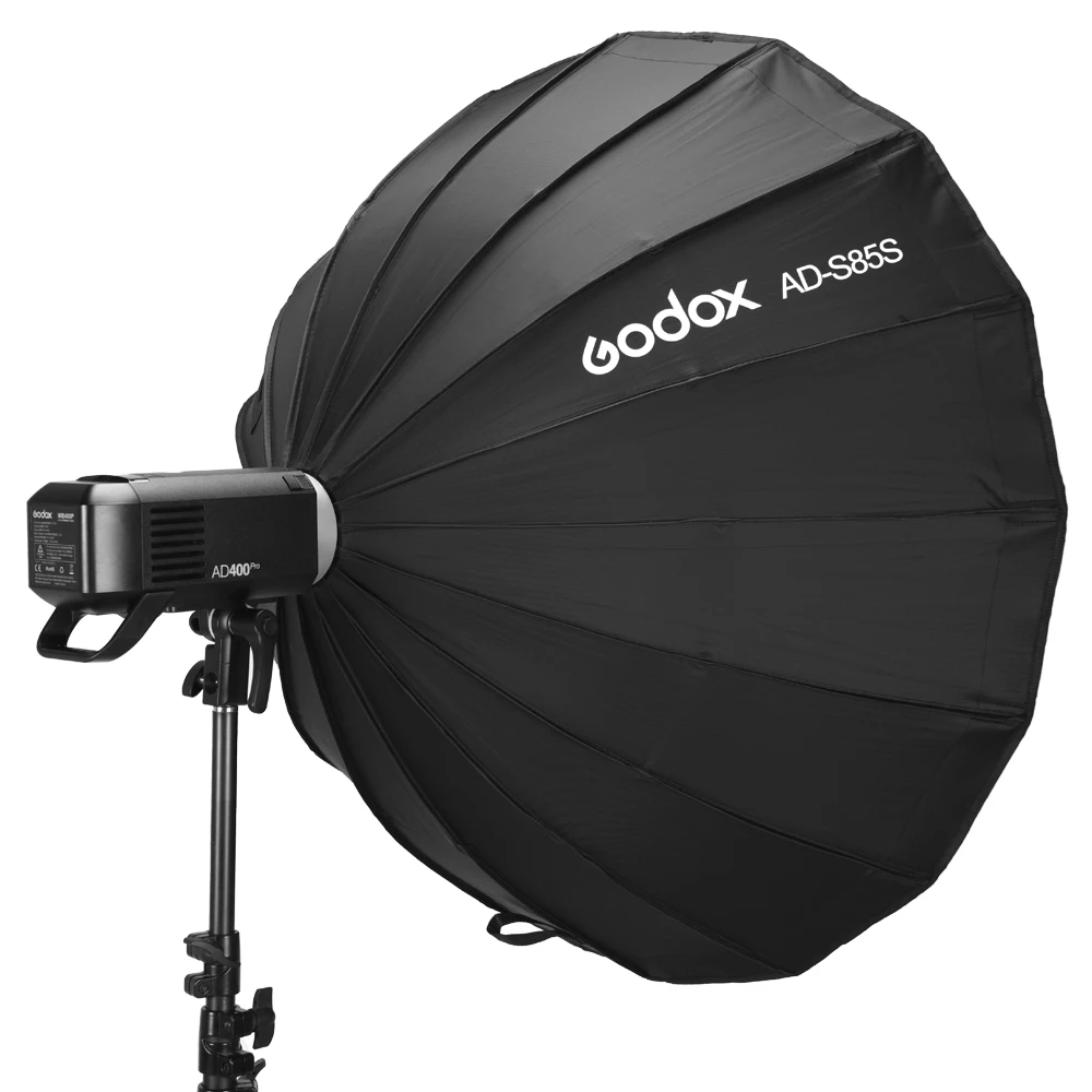 Godox AD S85S 85 см серебристый глубокий параболический софтбокс с сотовой сеткой Bowns