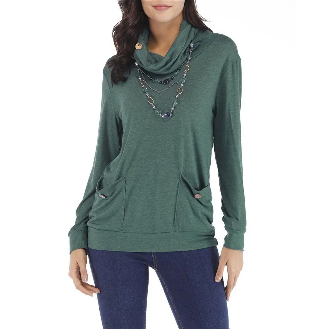 Новая модная женская Повседневная однотонная пуговица с черепаховым вырезом