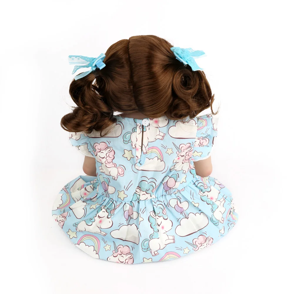 Кукла NPKDOLL 55 см полностью силиконовая кукла Reborn Реалистичная детская игрушка