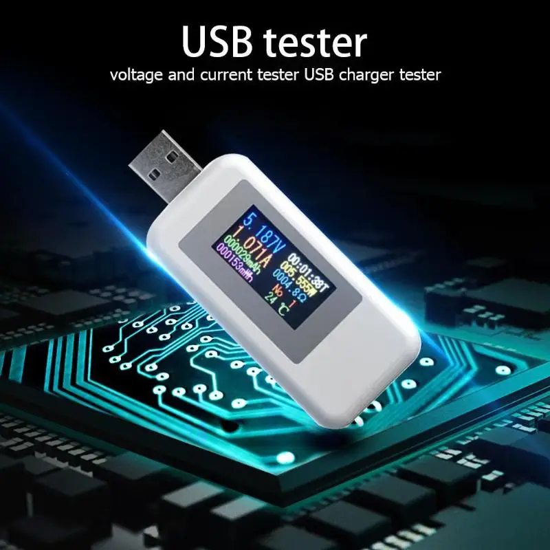 10 в 1 цифровой дисплей DC USB тестер напряжение тока зарядное устройство