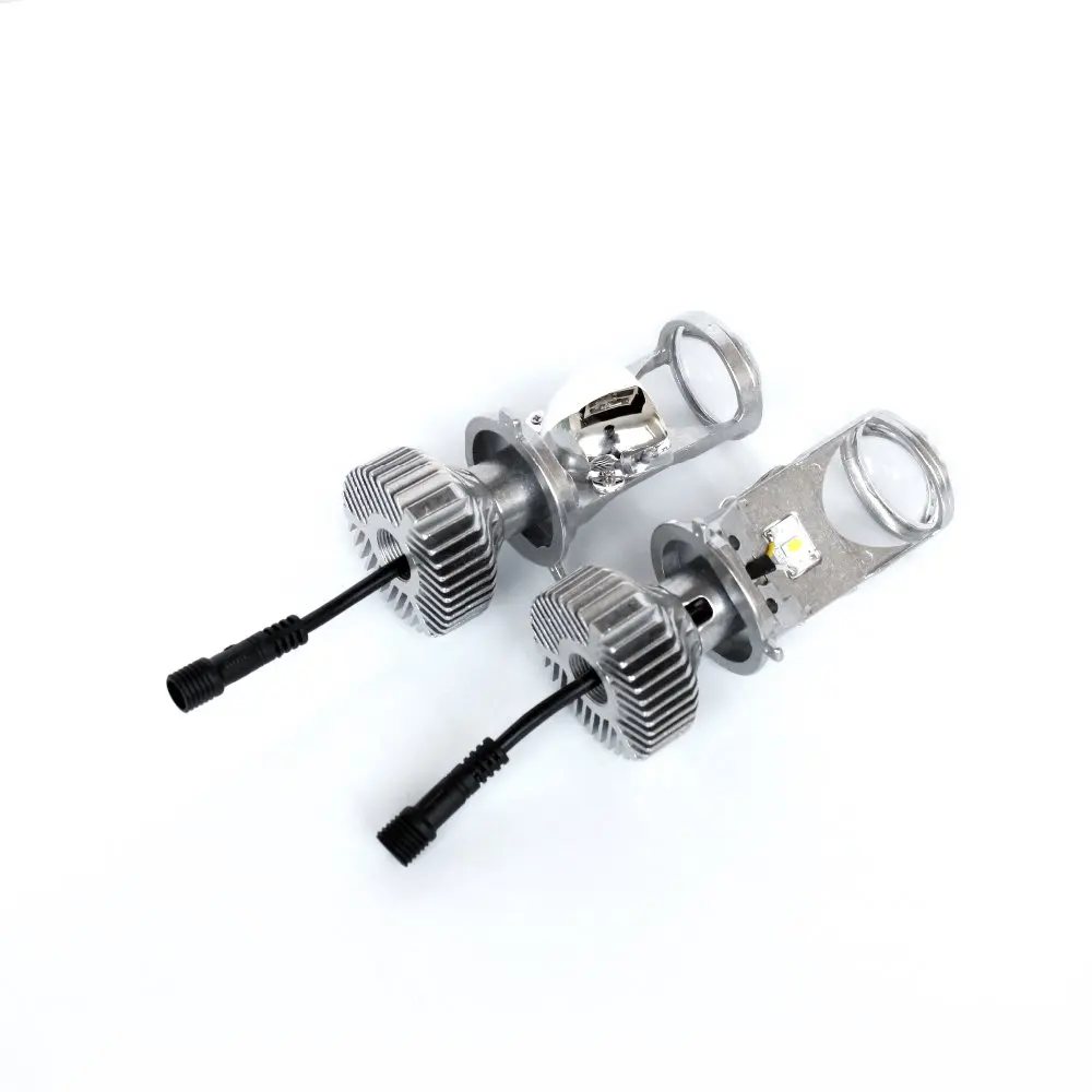Светодиодная мини фара H4 HB2 9003 двойной дальний и ближний свет plug & play без