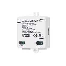 Портативный беспроводной коммутатор eWeLink Wi Fi 5А/1000 Вт с функцией