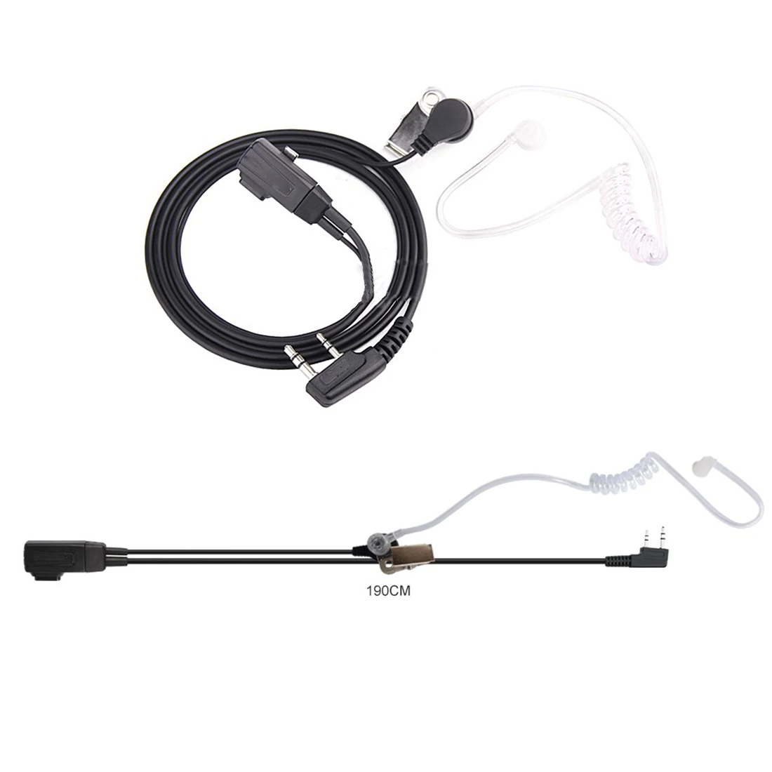 10 шт. аксессуары Air Acoustic Tube гарнитура динамик для Baofeng радио Walkie Talkie 888S UV-5R UV-82 |