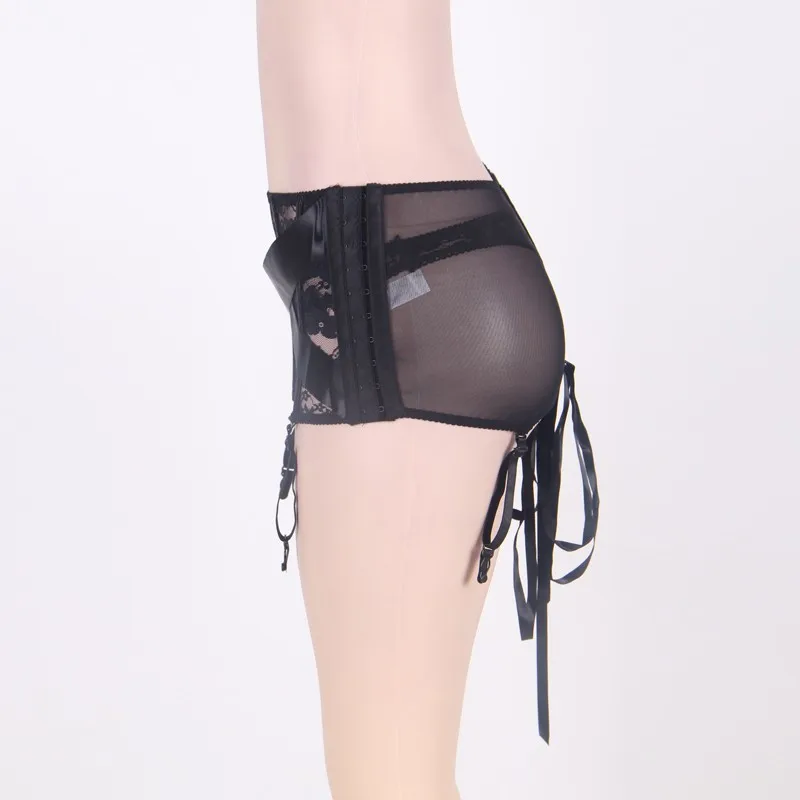 Kiliglic Porte Jarretelle Sexy Suspender Belt High Waist Garter Plus Size Strapsen Strumpfhalter Lace P5080 |