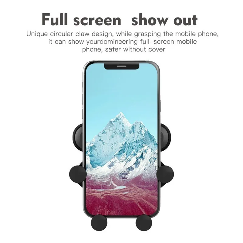 Автомобильный держатель для iPhone X XS 8 7 Plus с креплением на вентиляционное