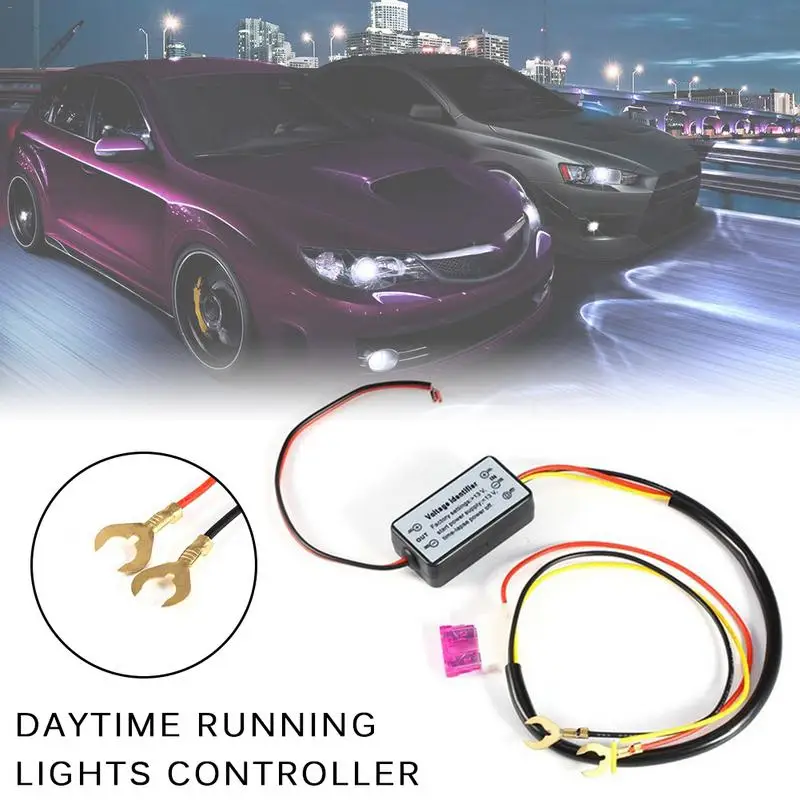 Автомобильный DRL контроллер противотуманный светильник светодиодный дневного