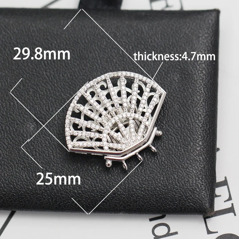Beadsnice застежки из стерлингового серебра 925 пробы с микрозакрепкой Изысканная