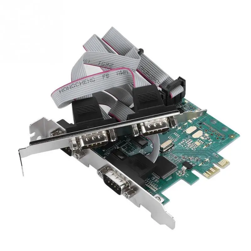 PCI E к RS232 4 портовый последовательный порт конвертер Экспресс контроллер адаптер