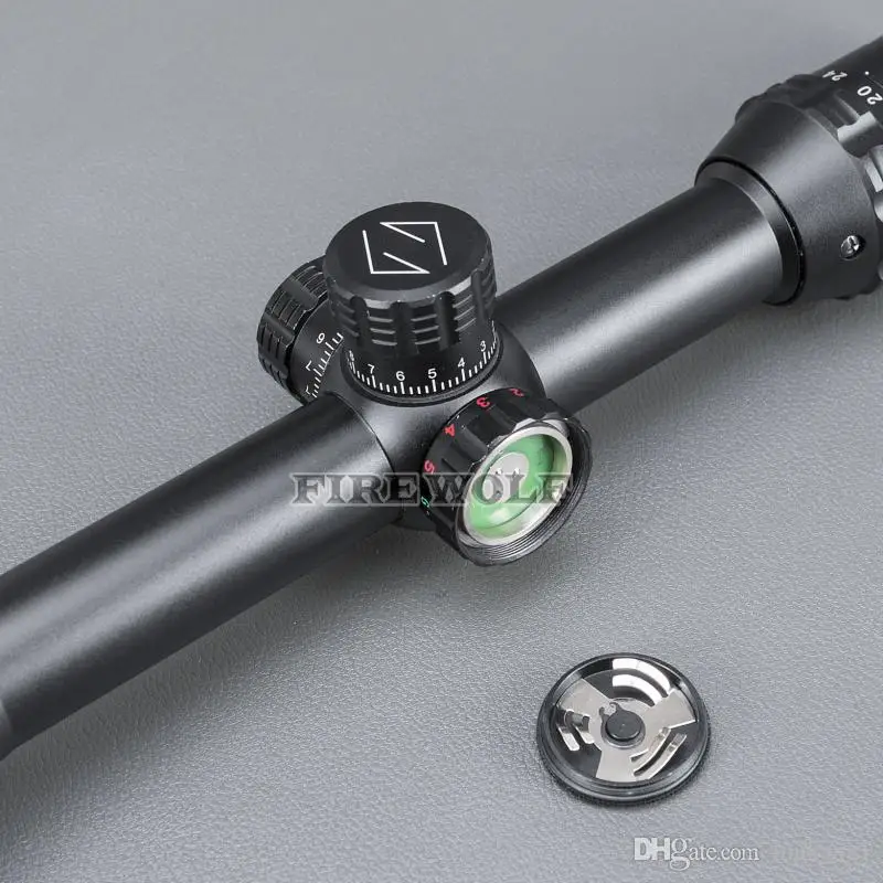 Туманоустойчивый 24x50 прицел ударопрочный охотничий с подсветкой Riflescopes зеленый и