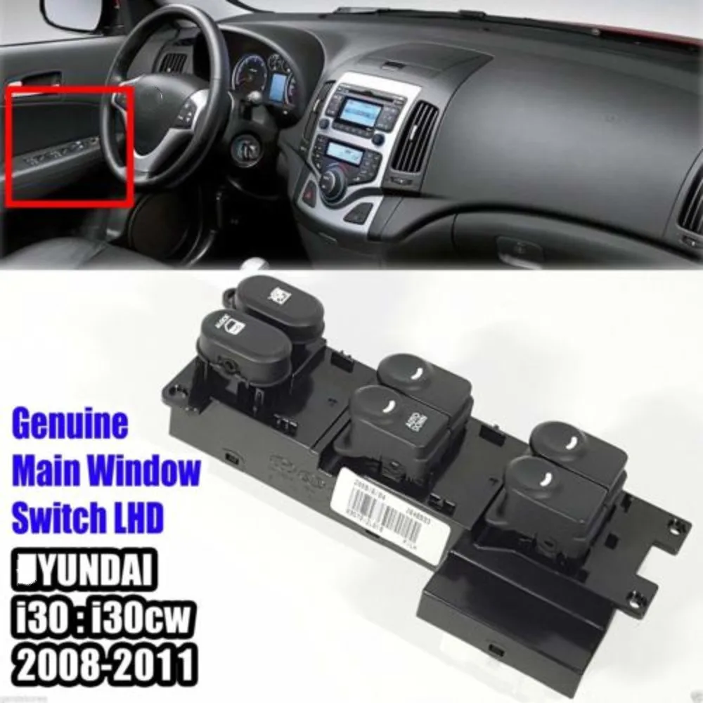 Оригинальный главный переключатель LHD 935702L010 Power Window для Hyundai i30 2008