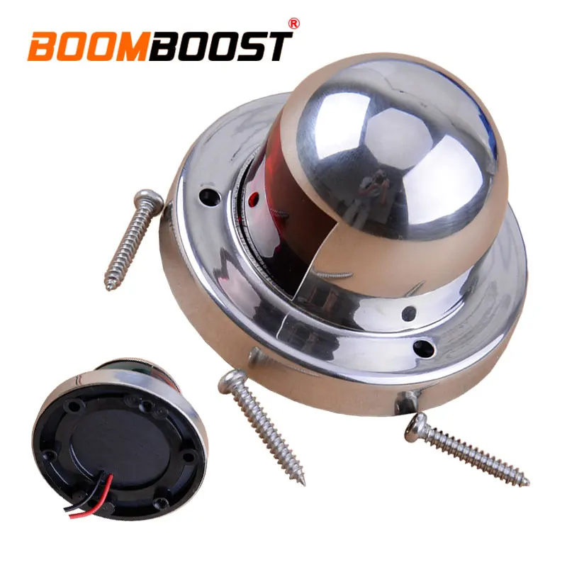 DC 12V Светодиодный светильник для морской лодки, яхты, навигационный светильник, двухцветная лампа из нержавеющей стали